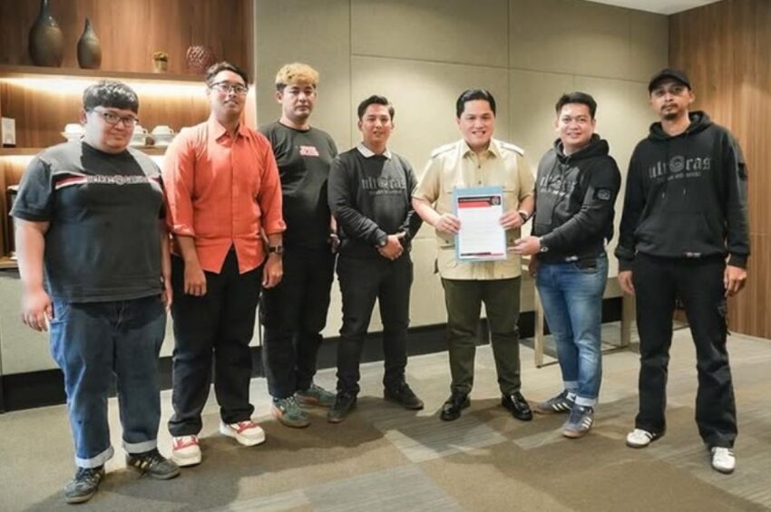 Erick Thohir Terima Masukan dari Ultras Garuda Indonesia untuk Perbaikan Timnas